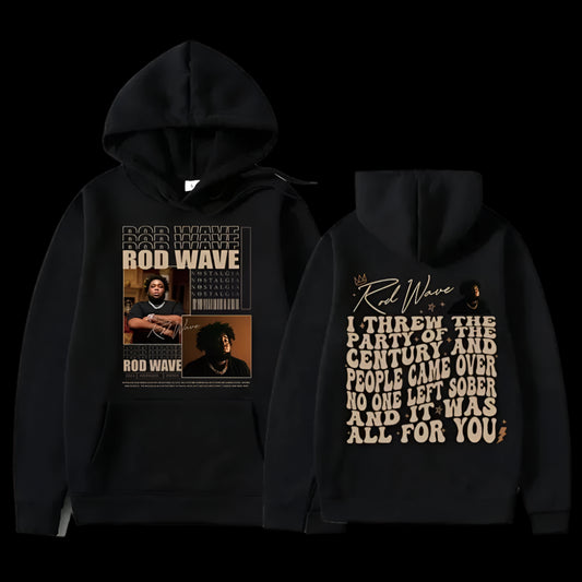 Rod Wave LESBO Hoodie - 100 Cotton Streetwear - BLACK